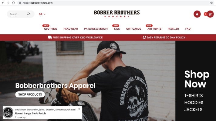 Bobberbrothers Biker Wear Homepage Sascha Bitz