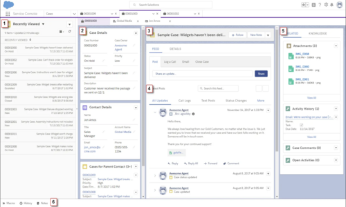 Salesforce Service Cloud Screenshot