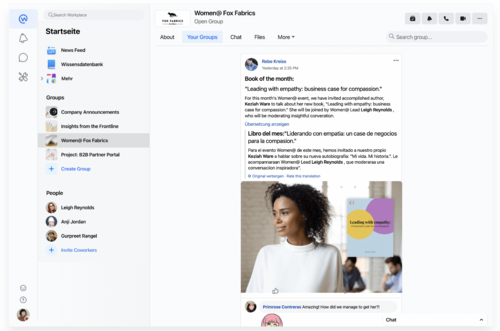 Workplace by Facebook Screenshot