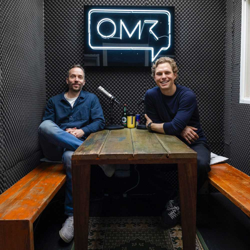 Mal wieder zu Besuch in Hamburg: Scalable-Capital-Gründer Erik Podzuweit (rechts) traf sich mit OMR-Gründer Philipp Westermeyer zur Aufnahme. Foto: OMR