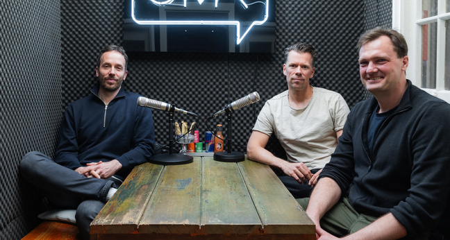 Philipp Westermeyer, Jan Bechler und Alex Graf in Hamburg nach der Aufnahme