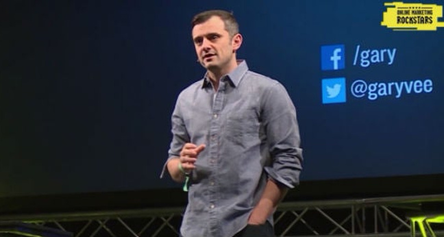 Gary Vaynerchuk bei den Online Marketing Rockstars 2015 auf der Bühne