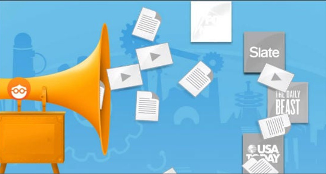 Outbrain ermöglicht in den USA über ein Selbstbuchungs-Tool die Bewerbung von Content auf namhaften Websites (Bild: Screenshot eines Produkt-Videos)