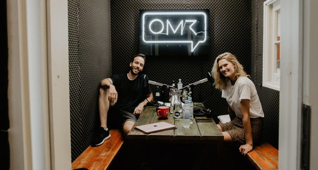 Toni Garrn Podcast-Aufnahme