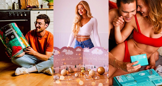 Drei der vielleicht erfolgreichsten Adventskalender Deutschlands in einem Bild: (von links) Just Spices, Naturally Pam/Pamela Reif und Amorelie