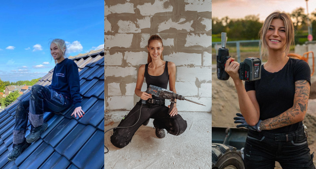 Handwerks-Influencerinnen Chiara Monteton , Sandra Hunke und Julia Schäfer (v.l.)