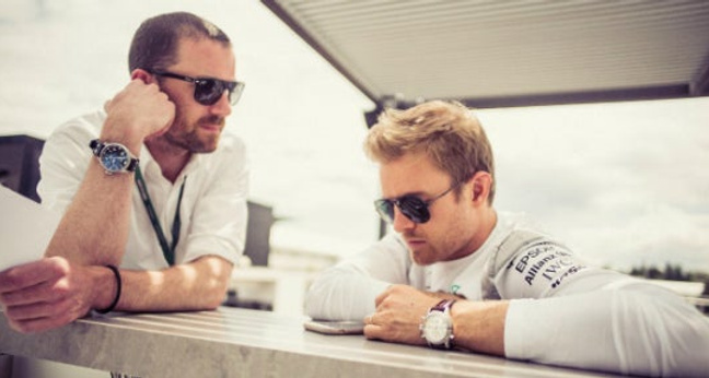 Georg Nolte mit Nico Rosberg