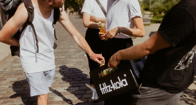 fritz-kola bei der Hitzehilfe-Aktion 2022