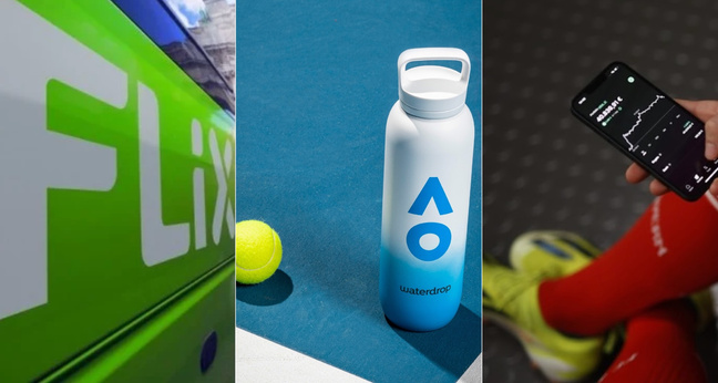 Flix, Waterdrop und Bitpanda investieren massiv in Sponsorings im Fußball und Tennis. (Fotos: Flix, Waterdrop, Bitpanda)