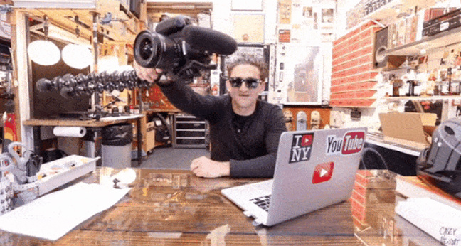 Casey Neistat mic drop