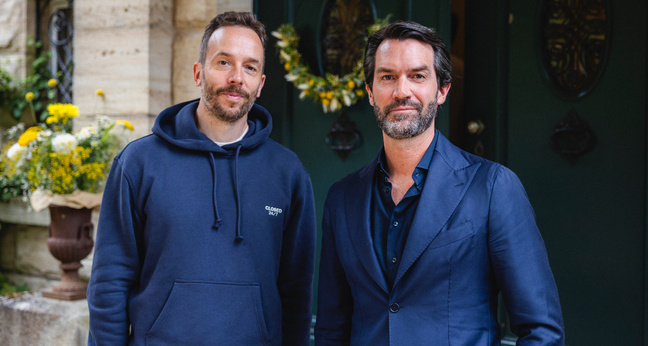 Philipp Westermeyer und Tobias Krauss nach der Live-Aufnahme des OMR Podcasts.