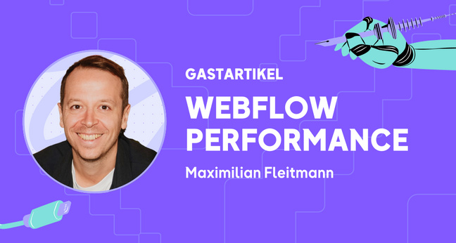 Gastartikel Webflow Performance Maximilian Fleitmann