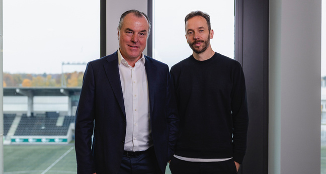 Clemens Tönnies und Philipp Westermeyer in der Premium-Food-Group-Zentrale in Rheda-Wiedenbrück.