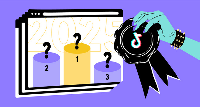 Header für die Tiktok-Jahrescharts 2025