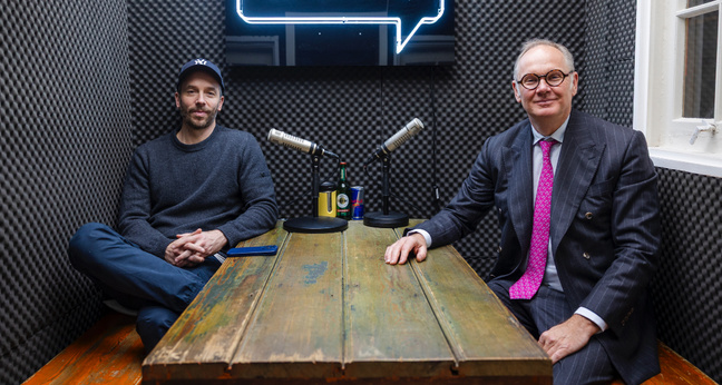 Philipp Westermeyer und Harald Christ trafen sich in Hamburg zur Aufnahme. 