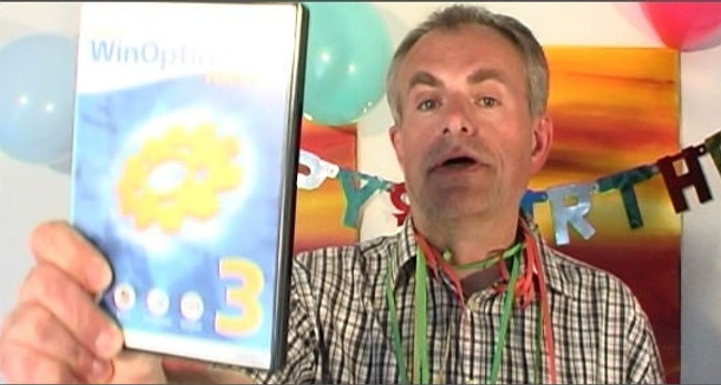 Anlässlich seines Geburtstags pries Rolf Hilchner in einem Youtube-Video Ashampoo-Software zum Sonderpreis an