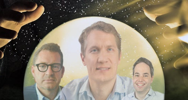 (von links) Kai Diekmann, Oliver Samwer und Florian Heinemann (Fotos: Sean McGrath, Axel Springer, Rocket Internet & Project A)