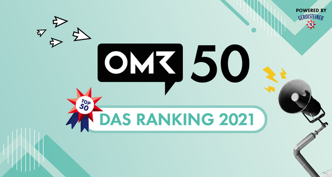 Banner OMR 50 powered by Gerolsteiner