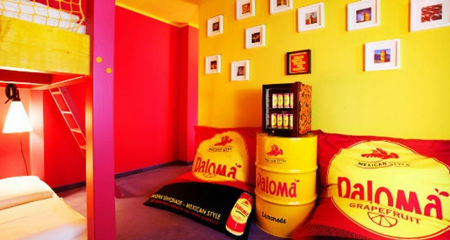 Die Palomabude in der Superbude St. Georg. )