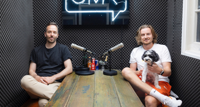 OMR-Gründer Philipp Westermeyer und Bitpanda-CEO Eric Demuth