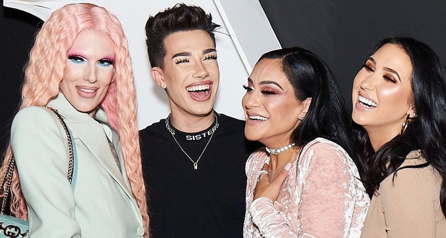Jeffree Star, James Charles, Unternehmensgründerin Linda Tawil und Jaclyn Hill