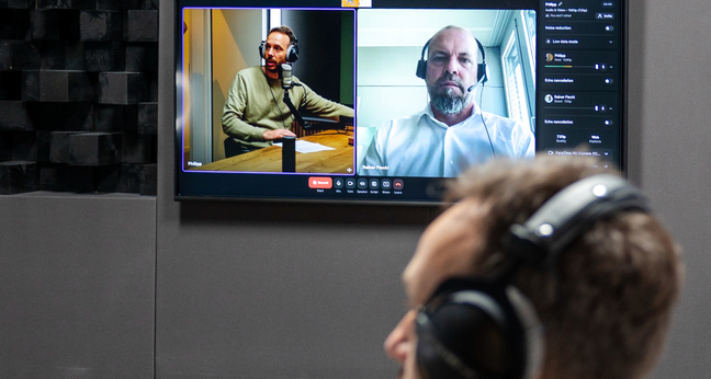 Für die Aufnahme des OMR Podcasts wurde Rainer Fleckl aus Österreich zugeschaltet 