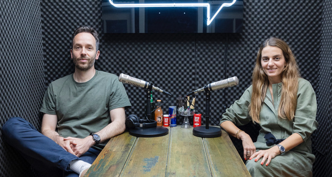 Lili Radu und Philipp Westermeyer trafen sich in Hamburg zur Aufnahme