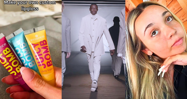 Essence Cosmetics (links), Boss mit Khaby Lame (Mitte) und Creatorin julesboringlife waren im September auf Tiktok erfolgreich