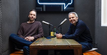 Philipp Westermeyer und Florian Heinemann nach der Aufnahme in Hamburg.