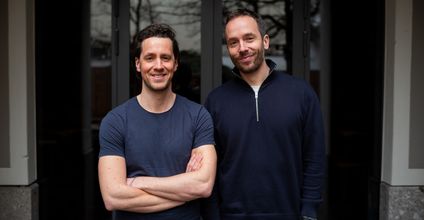 Robert Lacher und Philipp Westermeyer trafen sich in München zur Aufnahme.