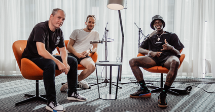 Dennis Schröder bei der Podast-Aufnahme