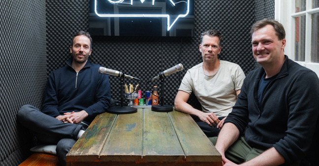 Philipp Westermeyer, Jan Bechler und Alex Graf in Hamburg nach der Aufnahme