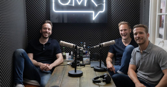 Philipp Westermeyer mit Christian Meermann und Filip Dames von Cherry Ventures