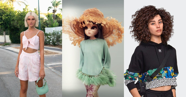 Virtuelle Influencerinnen Ella, Noonoouri und Zoe