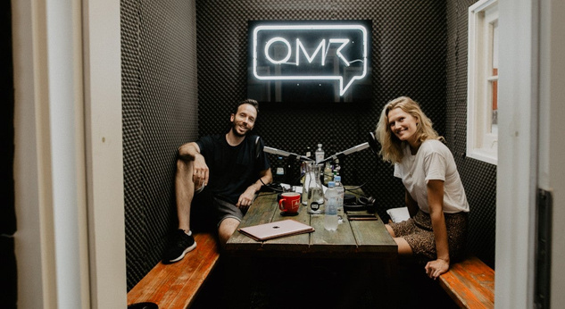 Toni Garrn Podcast-Aufnahme