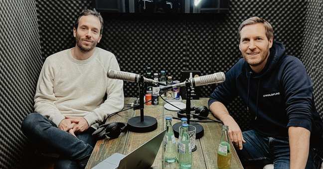 Tim Schumacher (rechts) mit OMR-Gründer Philipp Westermeyer