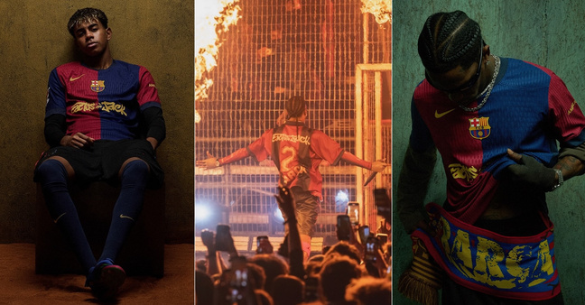 FC Barclone, Spotify und Travis Scott: Ist das die Blaupause für den optimalen Mix aus Fußball, Musik und Fashion? (Fotos: Spotify)