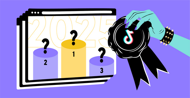 Header für die Tiktok-Jahrescharts 2025