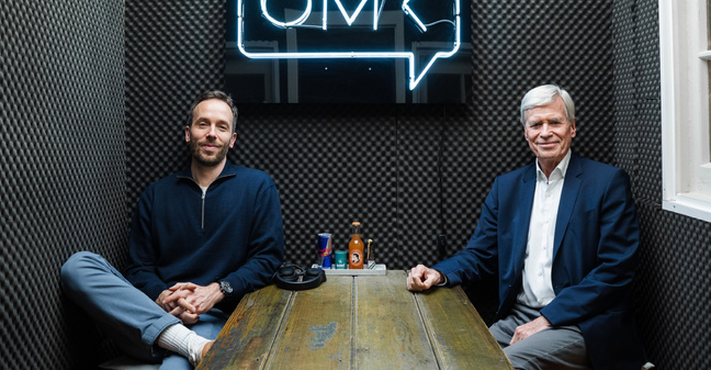 Unternehmer Michael Otto zu Besuch bei OMR