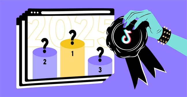 Header für die Tiktok-Jahrescharts 2025