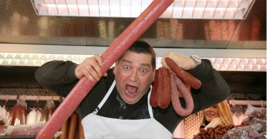 Wurst-Achim macht Marketing in seinem Mobil (auf den Märkten dieser Welt). Bitte entschuldigt den Kalauer... (Foto: Gilde der Marktschreier)