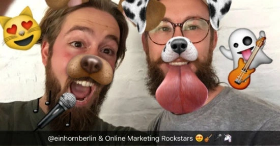 einhorn Snapchat