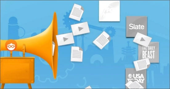 Outbrain ermöglicht in den USA über ein Selbstbuchungs-Tool die Bewerbung von Content auf namhaften Websites (Bild: Screenshot eines Produkt-Videos)