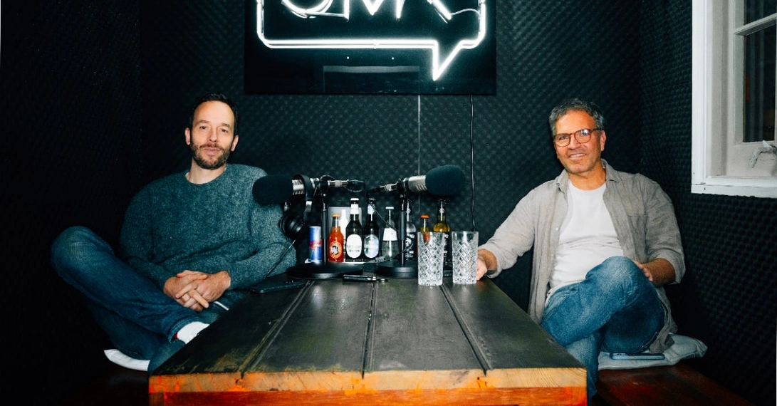 Philipp Westermeyer und Godo Röben trafen sich in Hamburg zur Aufnahme des Podcasts. Foto: OMR