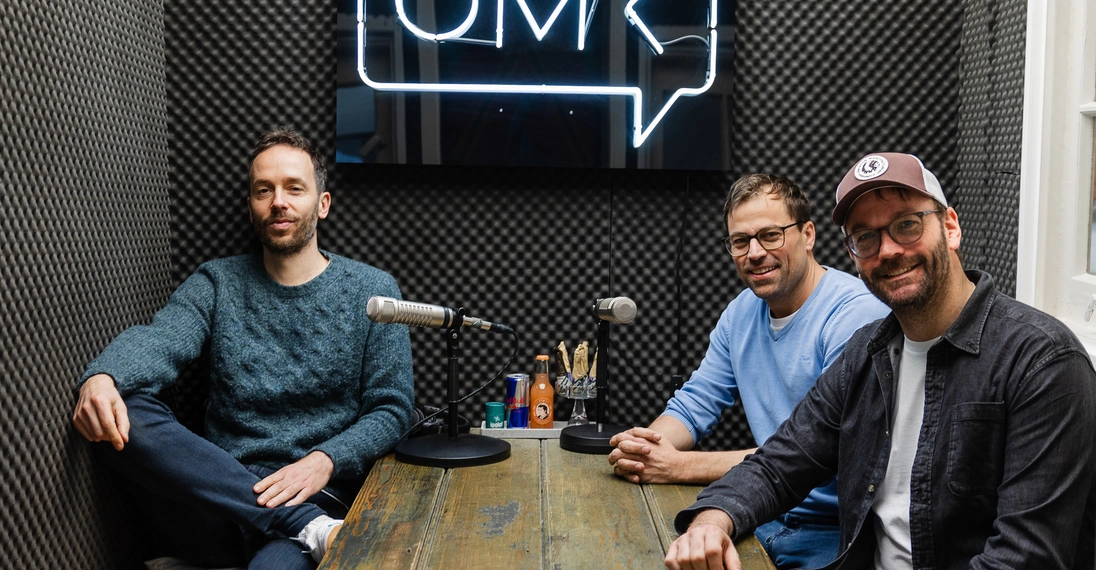 Philipp Westermeyer, Christoph Schramm und Michael Götz trafen sich in Hamburg.