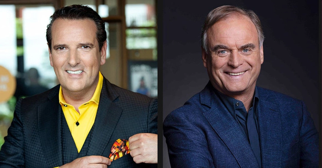 Ab sofort kämpfen die beiden Löwen Seite an Seite: Ralf Dümmel und Georg Kofler (v.l)