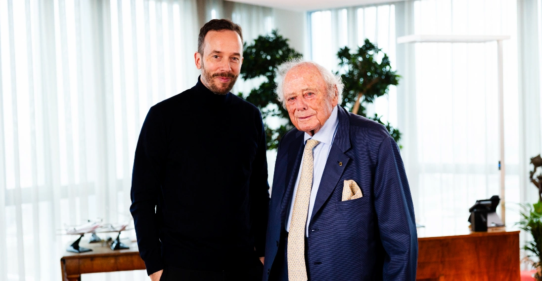 Zu Besuch in Künzelsau: Philipp Westermeyer trifft Reinhold Würth zum Gespräch