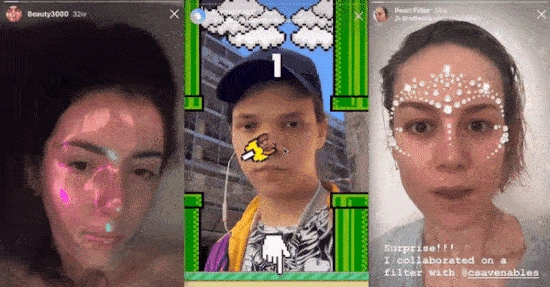 Animiertes GIF mit Instagram Effekten