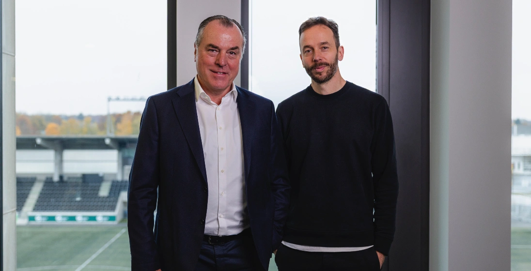 Clemens Tönnies und Philipp Westermeyer in der Premium-Food-Group-Zentrale in Rheda-Wiedenbrück.