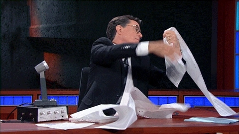 Stephen Colbert: Berg aus Papier